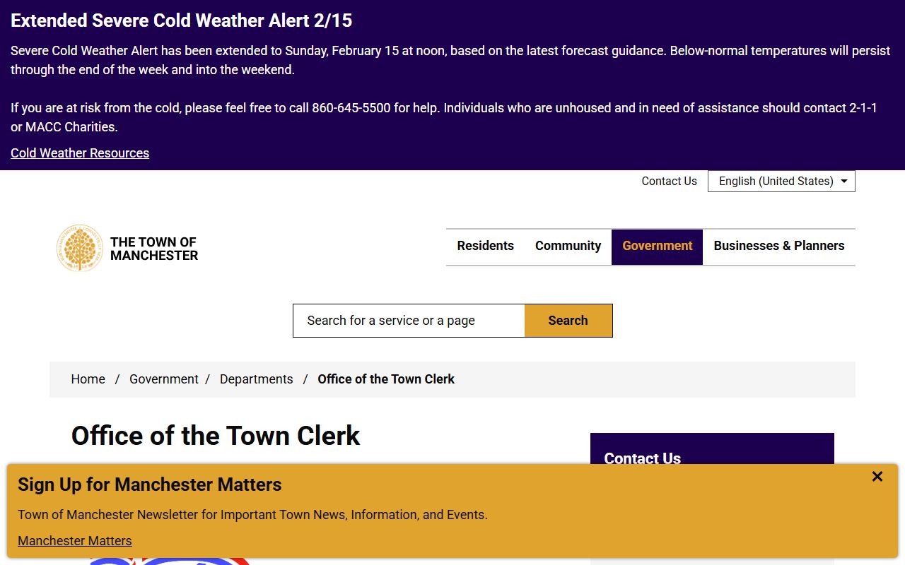 Manchester felony records source